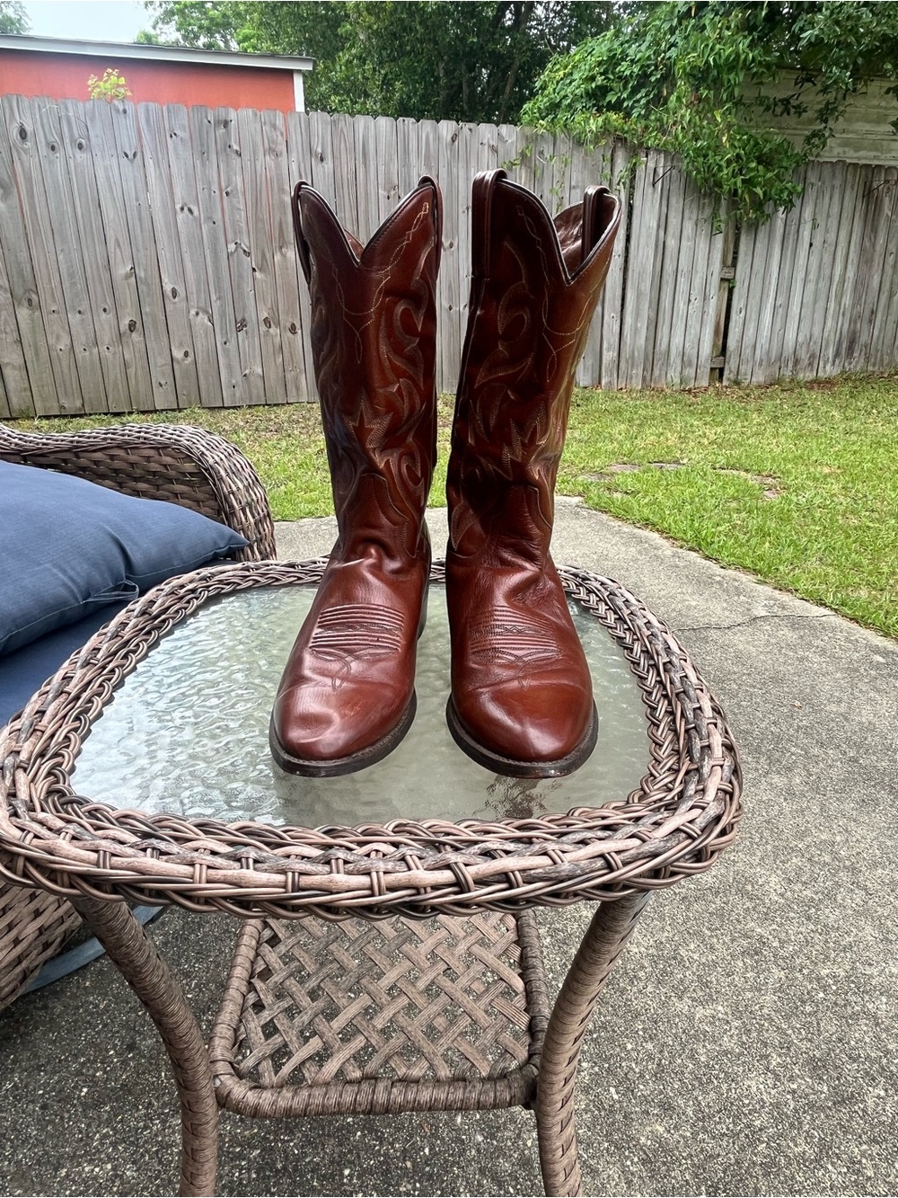 Dan Post Brown Leather Cowboy Boots